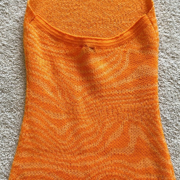 ORANGE MIDI DRESS - Picture 7 of 8